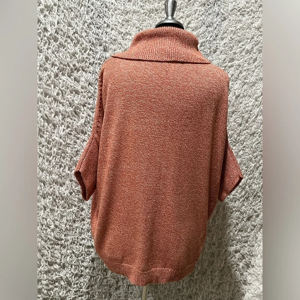 CABI FOLD-OVER COWLNECK, PINK FLEX, DOLMAN SLEEVE, WOMEN SIZE M